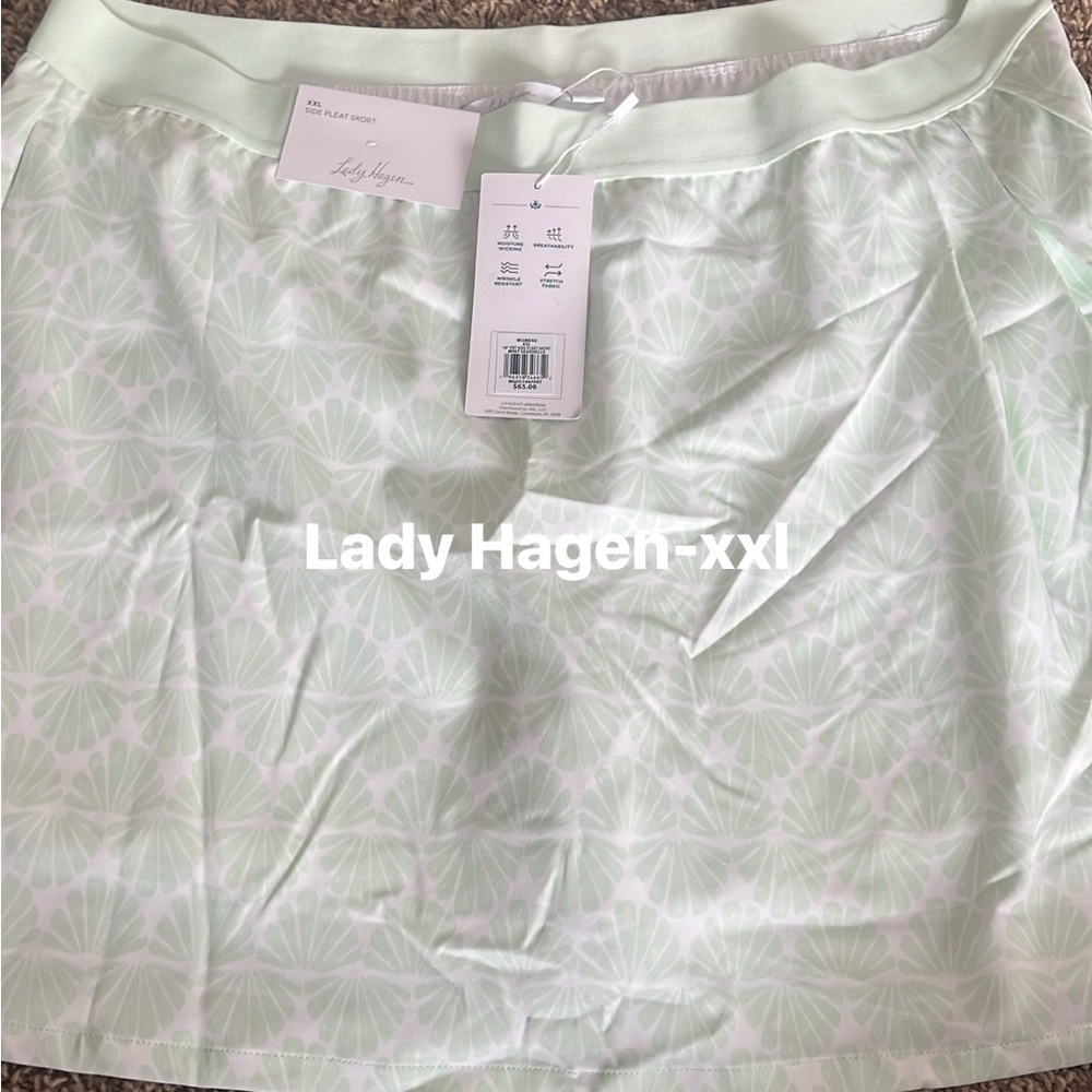Lady Hagen XXL Skort with Mint Pattern